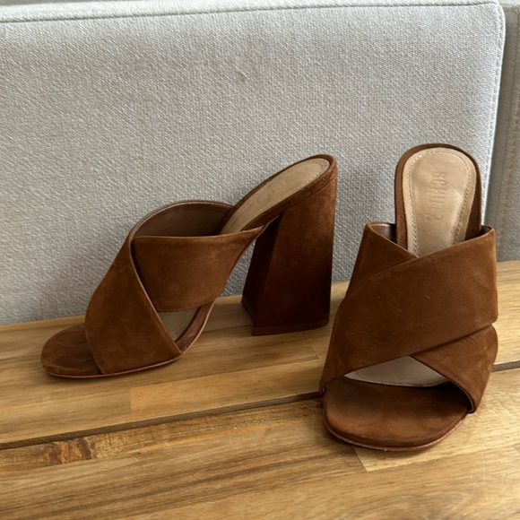 Schutz Callie Nubuck Sandal - Picture 1 of 4